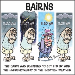 Scottish Bairns Cartoon 080819 from the Falkirk Herald