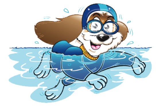 Tich - a cartoon dog mascot for a health and exercise campaign by Jim Barker cartoon illustration